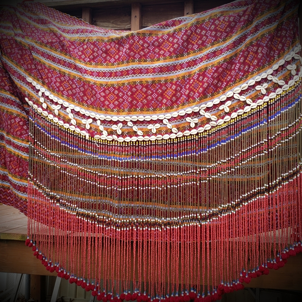 Gypsy, boho Beaded pc! Free shipping!
